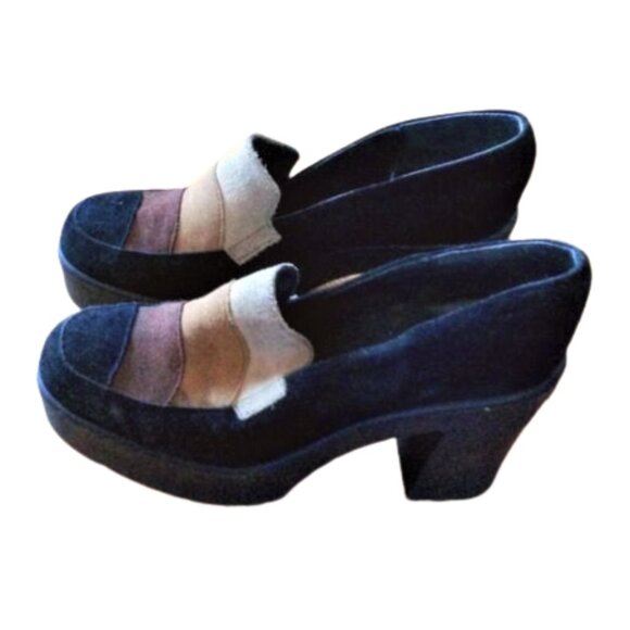 🌼host pick🌼 Vintage 90s Y2K Morgan chunky heels suede shoes - Picture 2 of 12